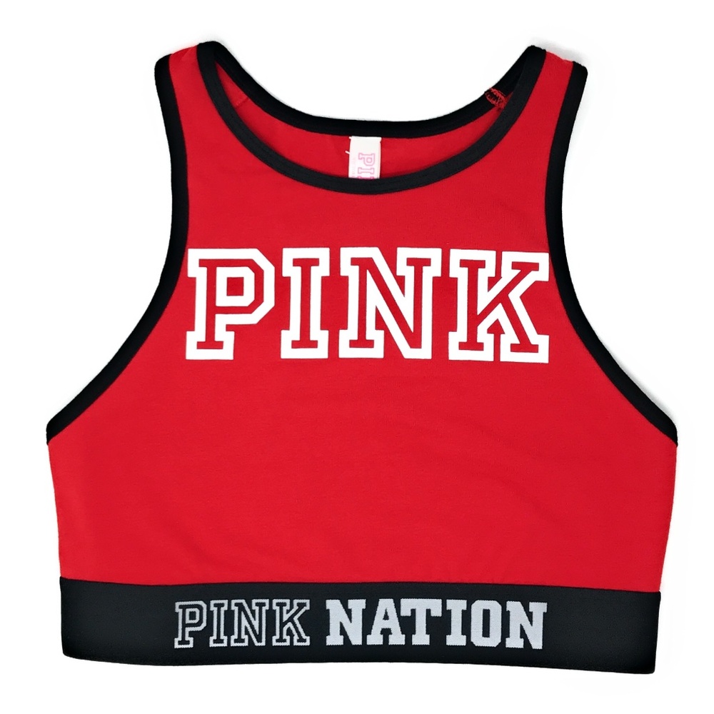 Victoria’s Secret Pink Nation red sports bra